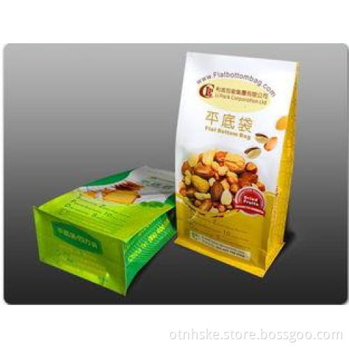Quad Seal Aluminium Foil Packaging Bags Flat Bottom Up To 1